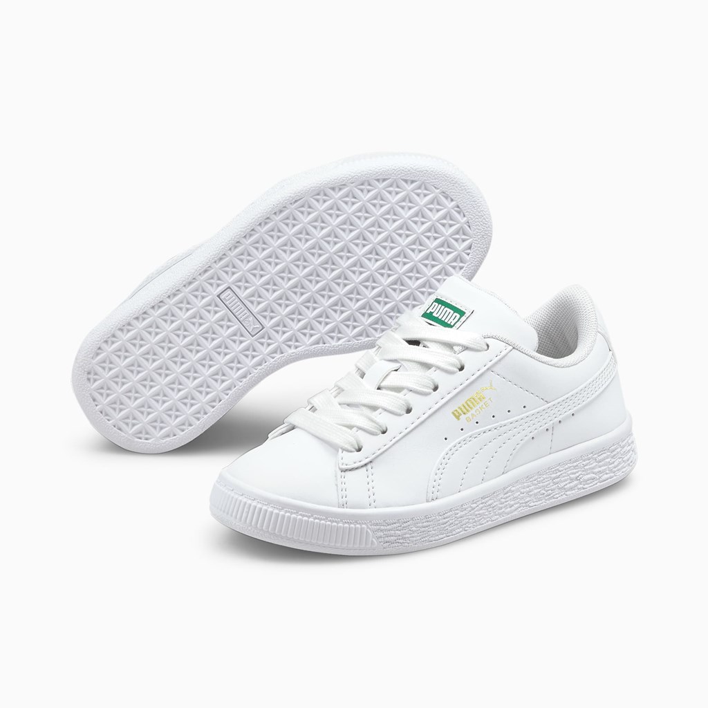 Baskets Puma Basket Classic XXI Little Garcon Blanche Blanche | 4830126-JO