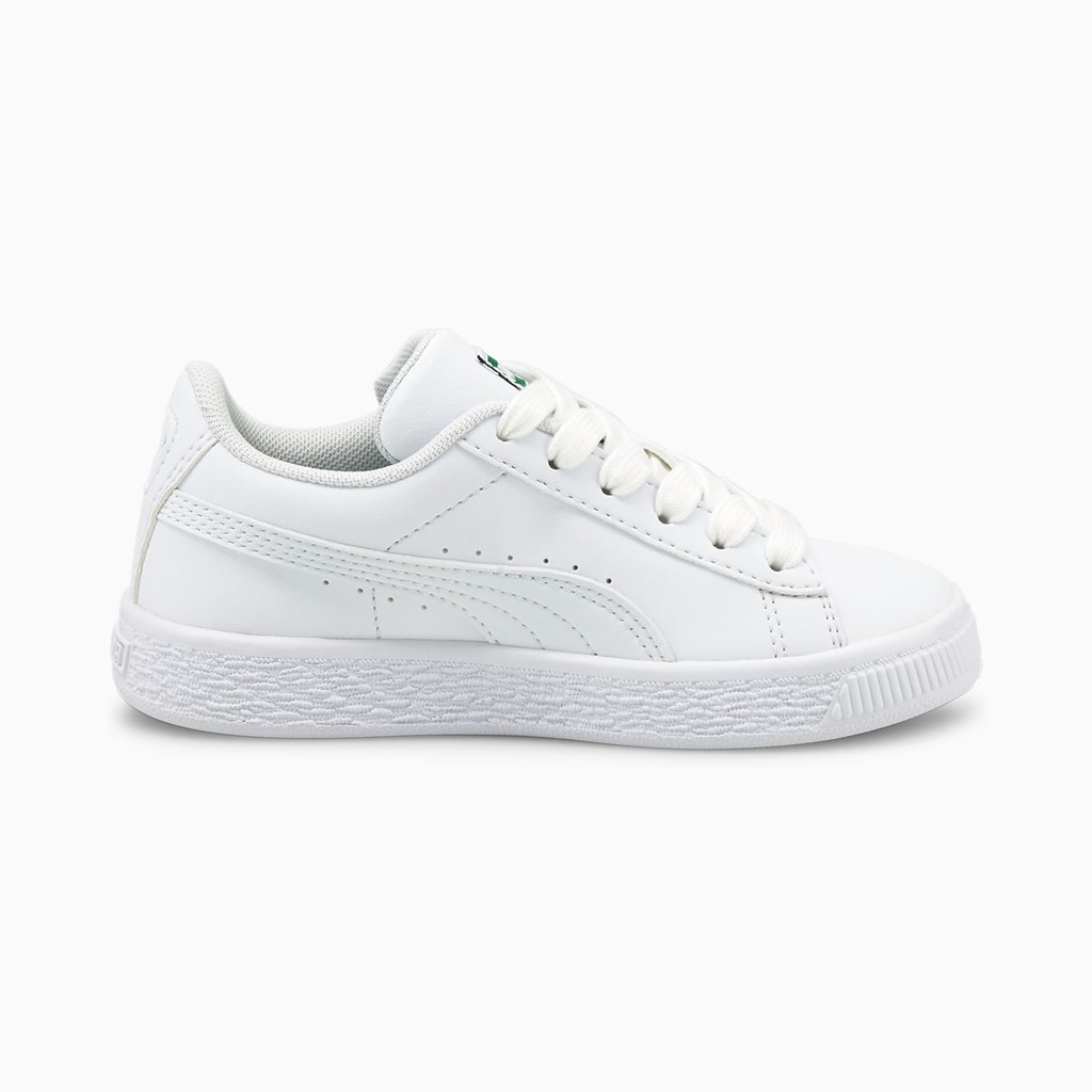 Baskets Puma Basket Classic XXI Little Garcon Blanche Blanche | 4830126-JO