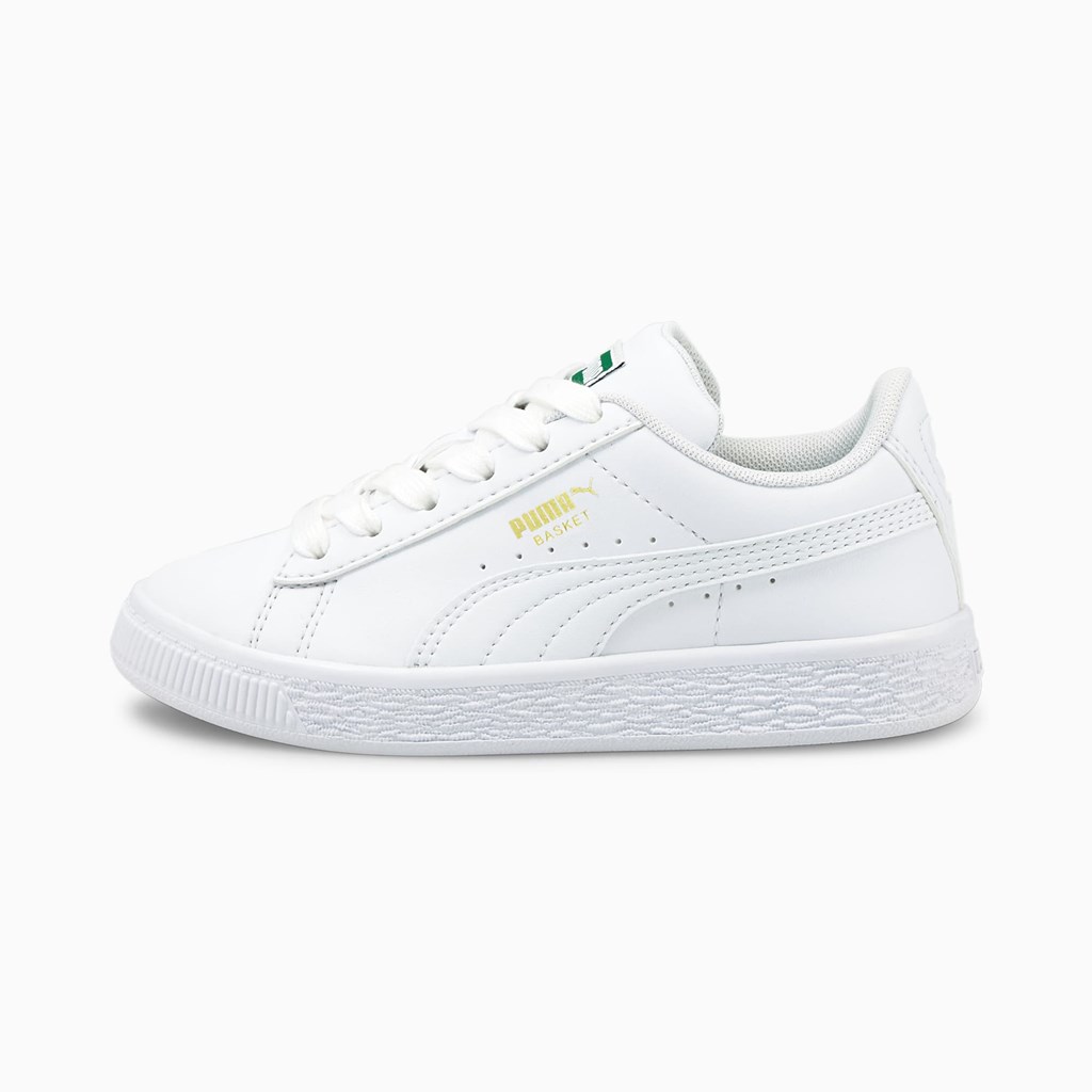 Baskets Puma Basket Classic XXI Little Garcon Blanche Blanche | 4830126-JO