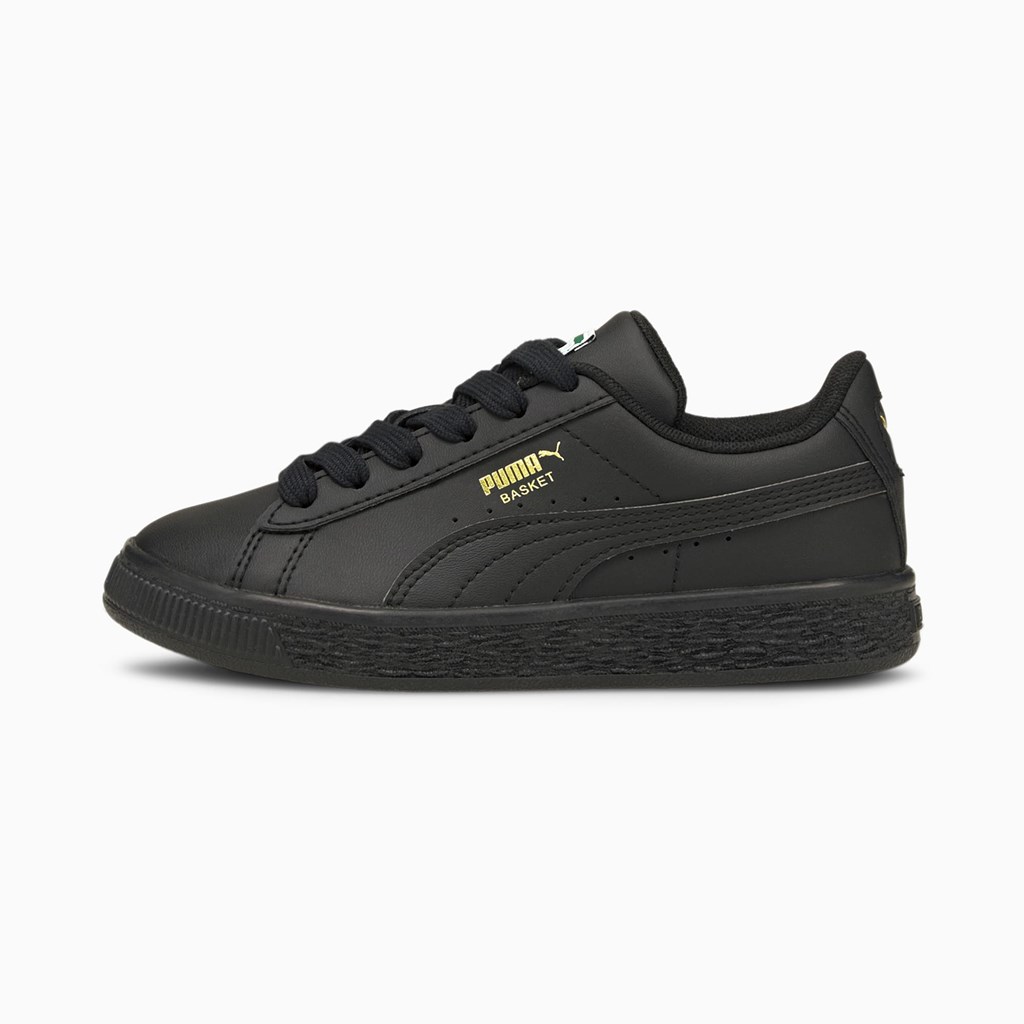 Baskets Puma Basket Classic XXI Little Garcon Noir Noir | 9513624-LJ