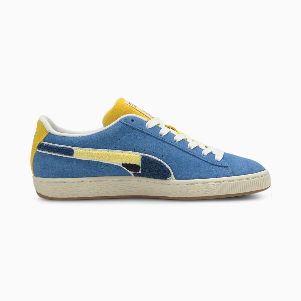 Baskets Puma Black Fives Suede Classic JR Fille Star Sapphire | HUF-246597