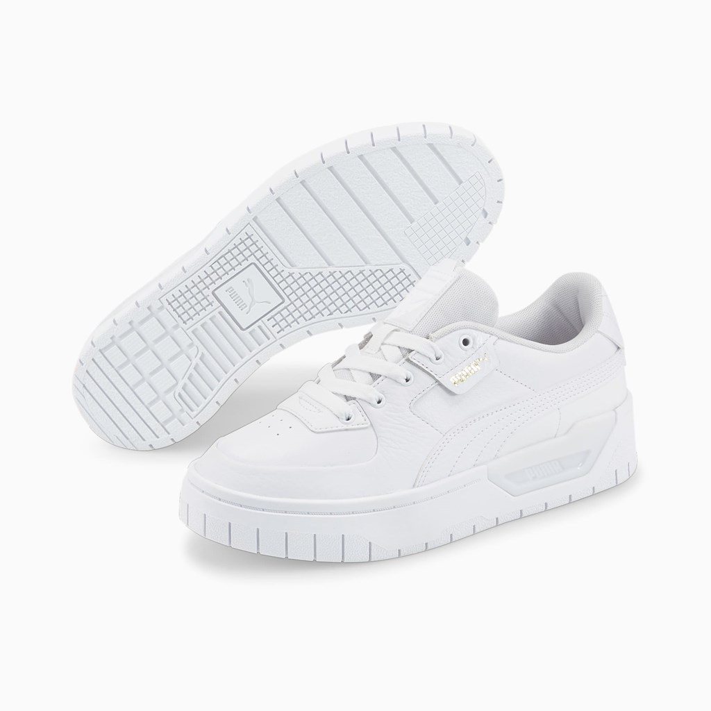 Baskets Puma Cali Dream Cuir Femme Blanche | JVSHP2387