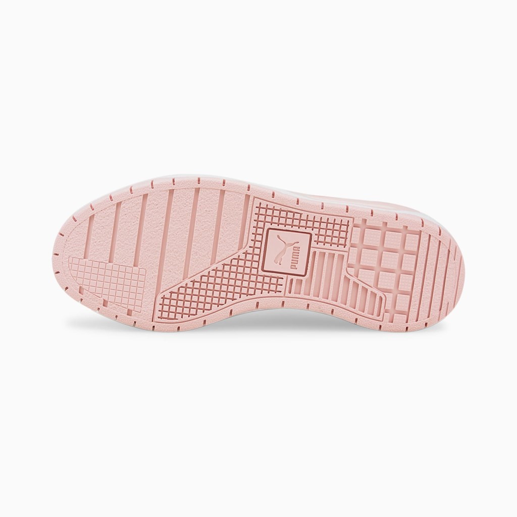 Baskets Puma Cali Dream Cuir Femme Rose Blanche | DJXVZ8936