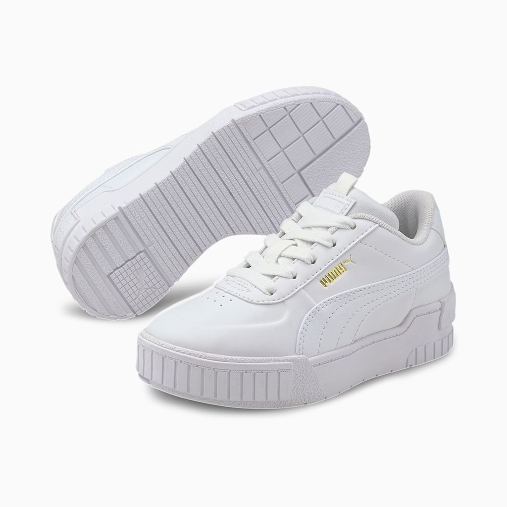 Baskets Puma Cali Sport Little Fille Blanche Blanche | FAI-413250