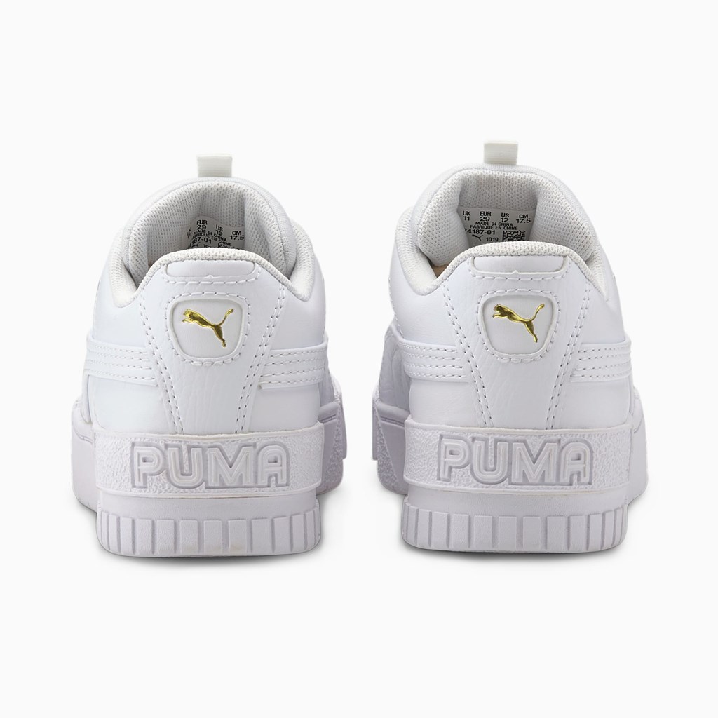 Baskets Puma Cali Sport Little Fille Blanche Blanche | FAI-413250