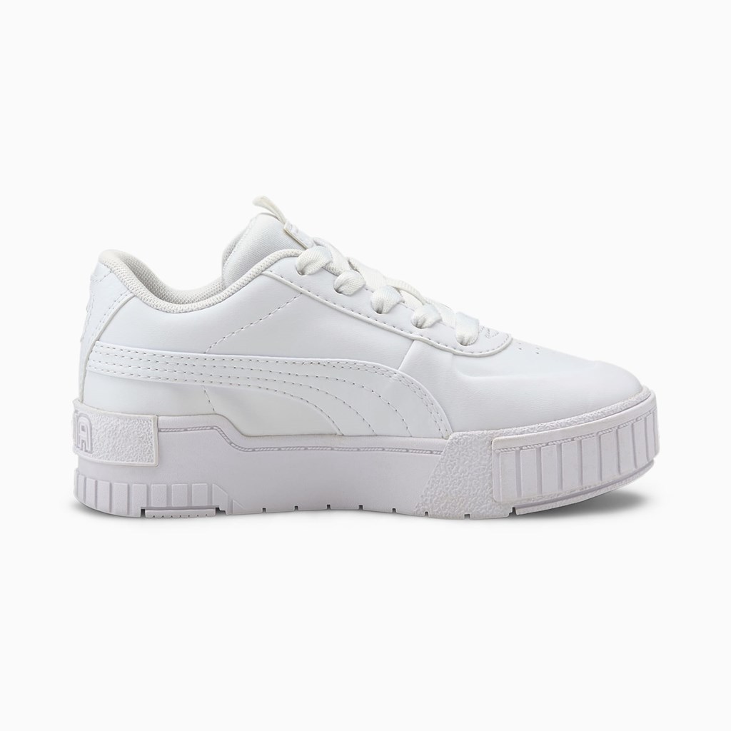 Baskets Puma Cali Sport Little Fille Blanche Blanche | FAI-413250