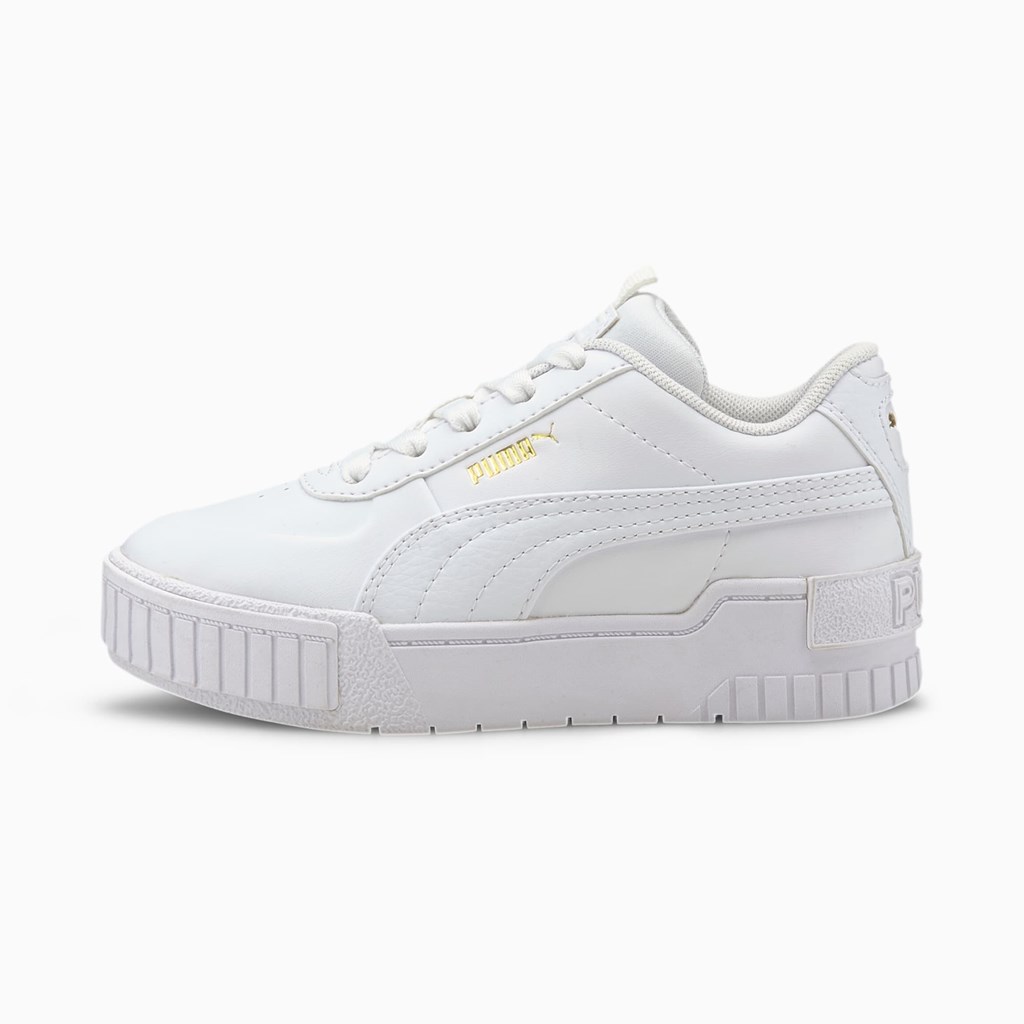 Baskets Puma Cali Sport Little Fille Blanche Blanche | FAI-413250