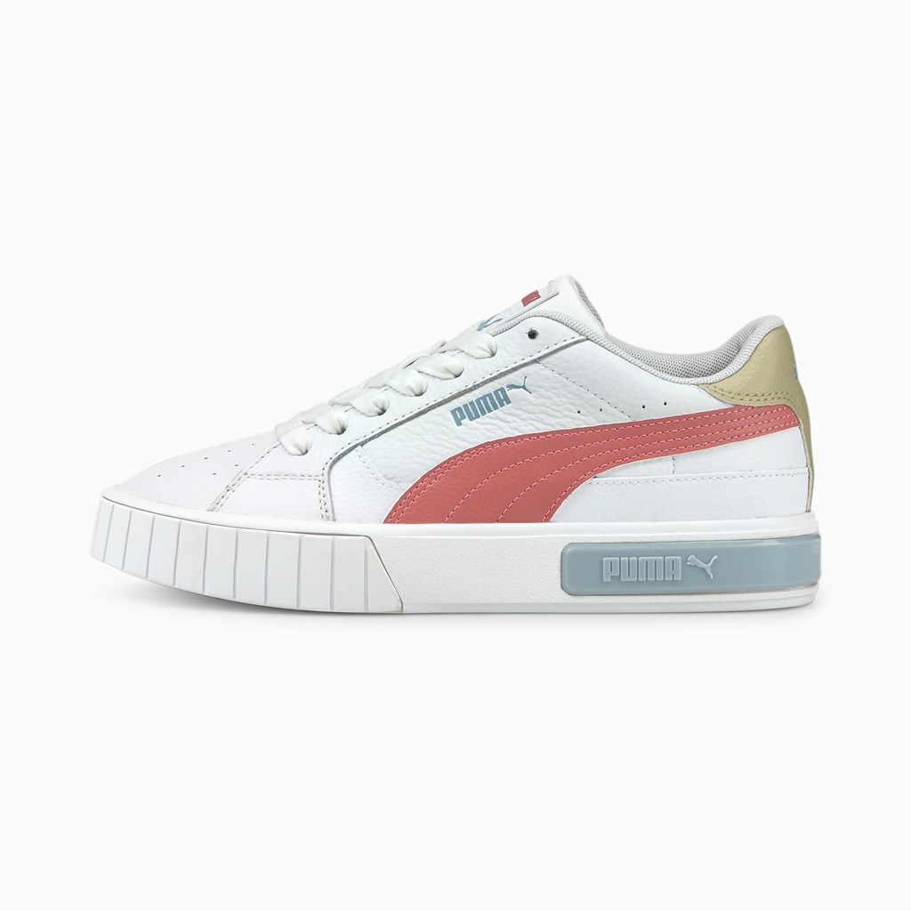 Baskets Puma Cali Star Femme Blanche Bleu | UDPSW1598