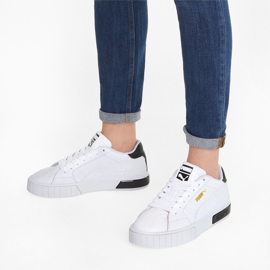 Baskets Puma Cali Star Femme Blanche Noir | WBNDS7321