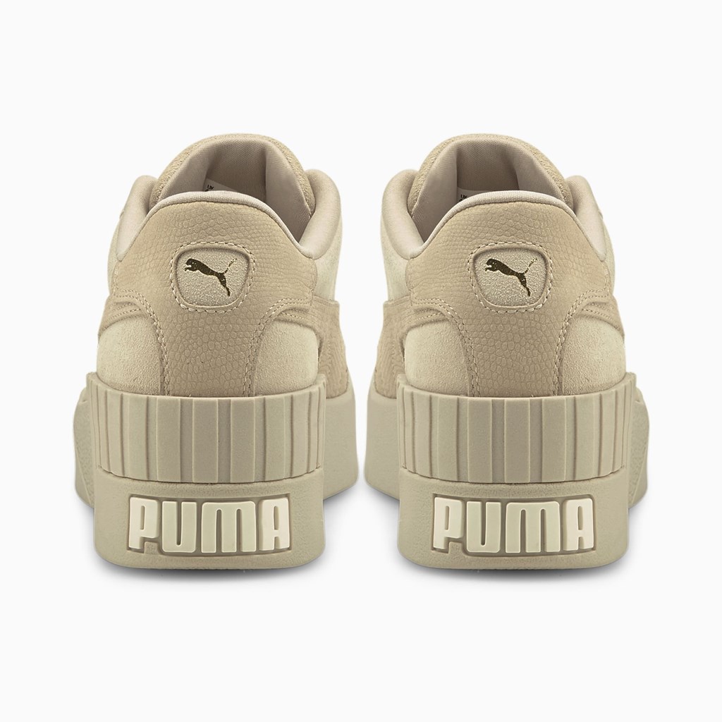 Baskets Puma Cali Wedge Tonal Femme Doré | PCELQ1068