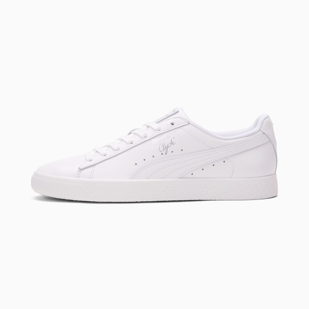 Baskets Puma Clyde Core Foil Homme Blanche Argent | PFU-643570