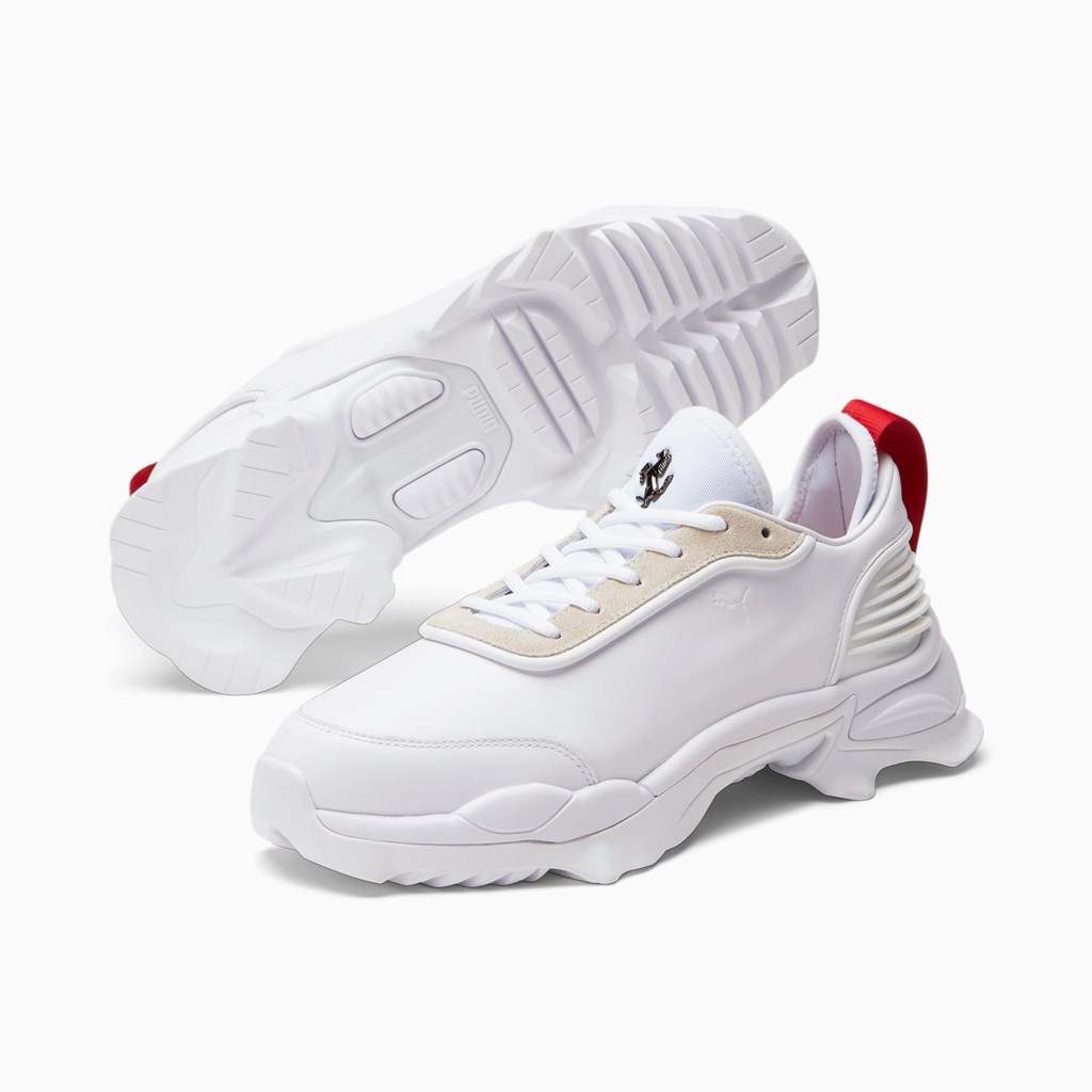 Baskets Puma Ferrari Nitefox GT Homme Blanche | SHYUZ6459