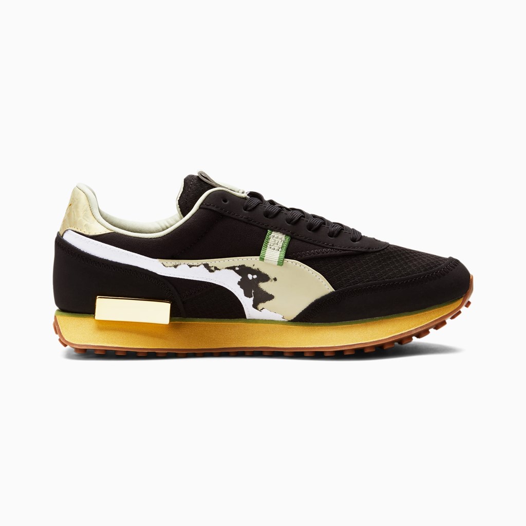 Baskets Puma Future Rider Big Spender Homme Noir Doré | WVKGN4607