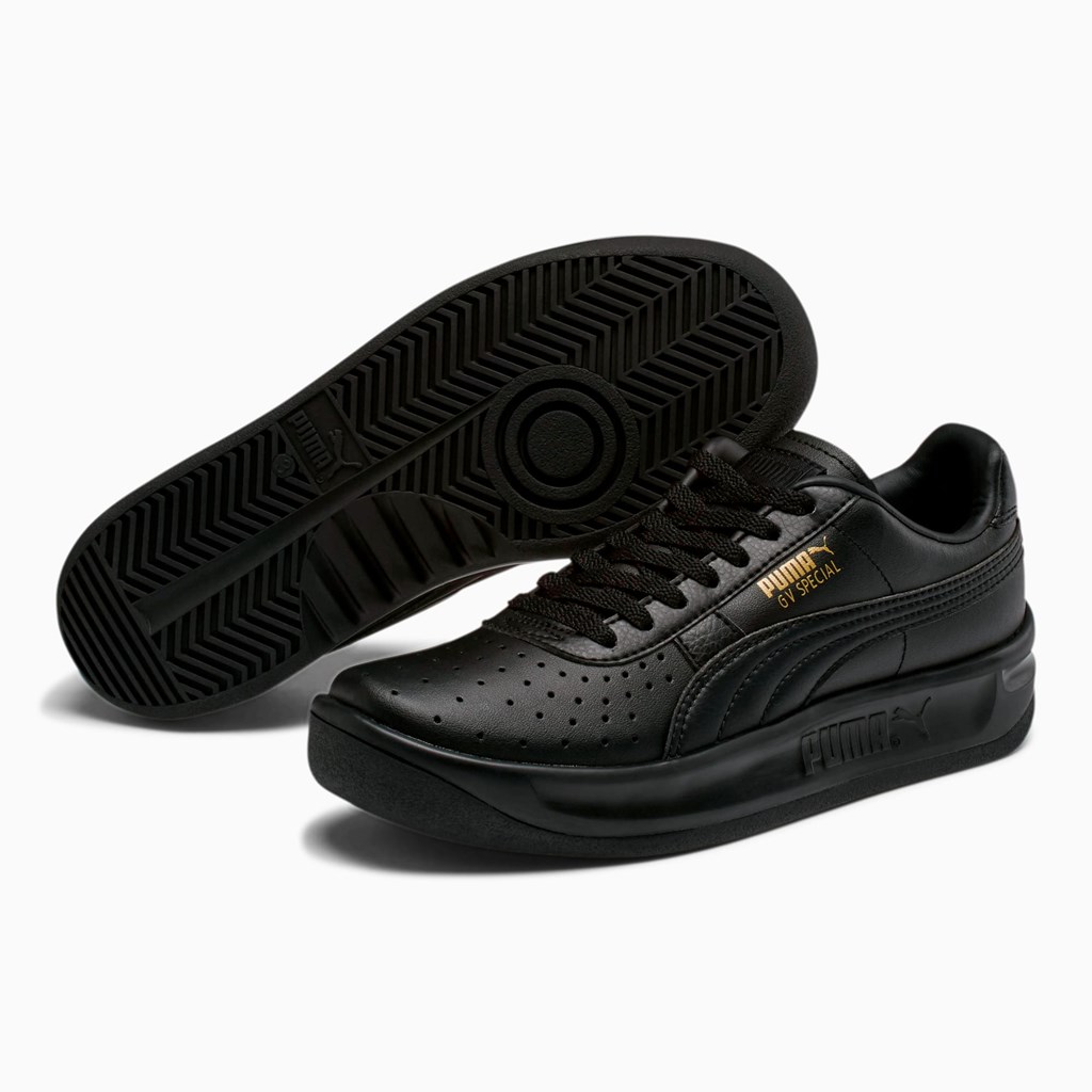 Baskets Puma GV Special JR Fille Noir Doré | WOY-642573