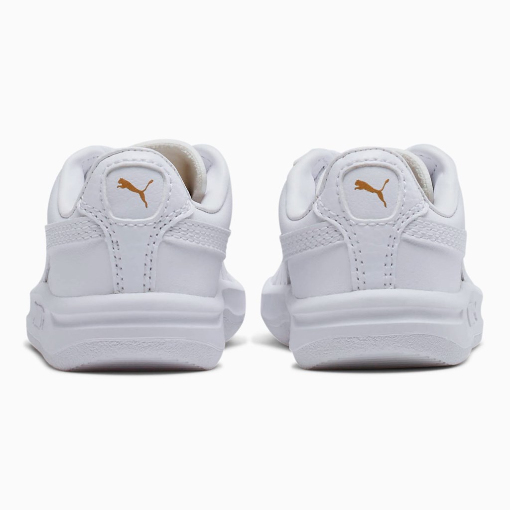 Baskets Puma GV Special Toddler Fille Blanche Doré | CXB-489637