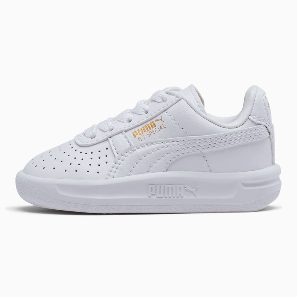 Baskets Puma GV Special Toddler Fille Blanche Doré | CXB-489637