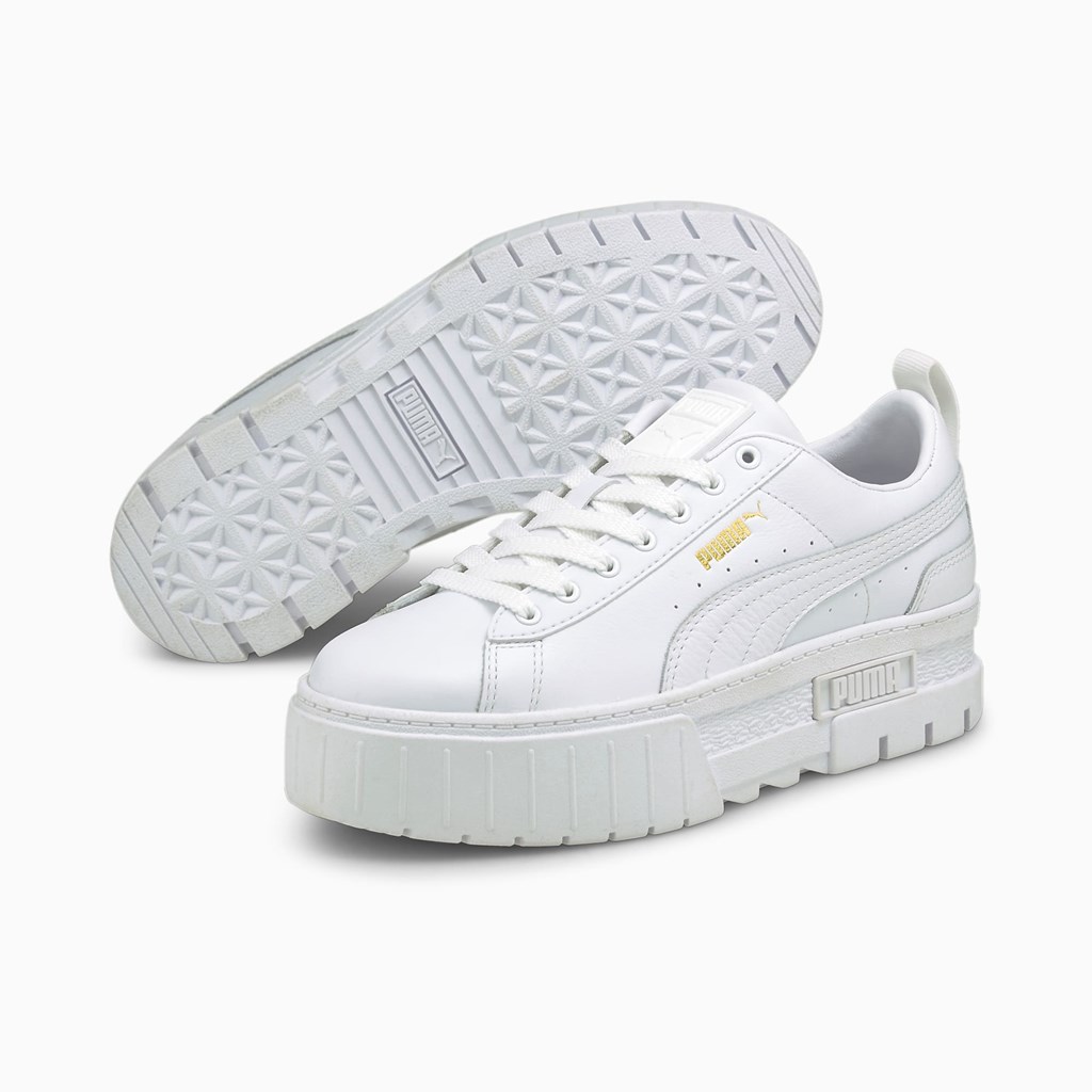 Baskets Puma Mayze Classic Femme Blanche | AIVQD5238