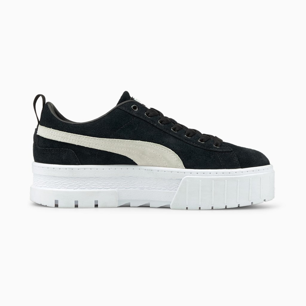 Baskets Puma Mayze Femme Noir Blanche | RZEUG4293