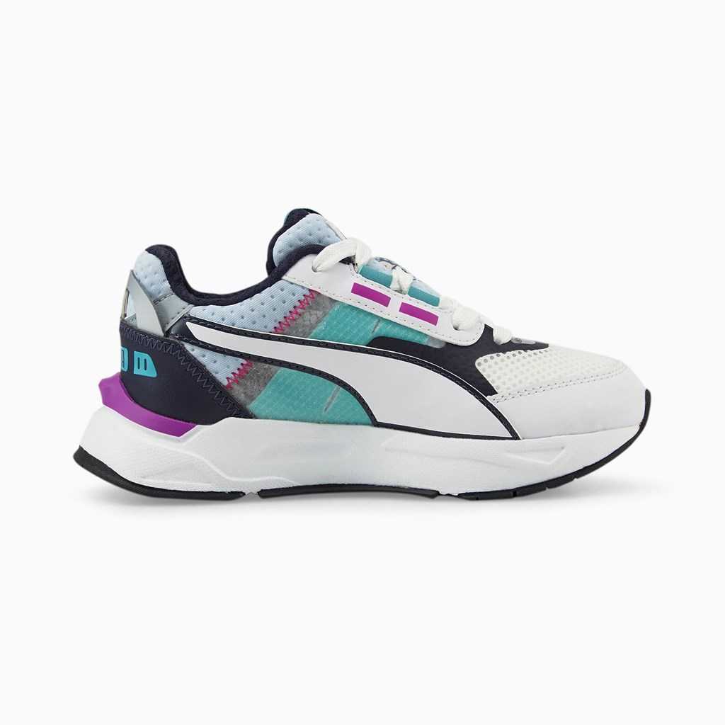 Baskets Puma Mirage Sport Tech Little Fille Blanche Noir | GTK-056143