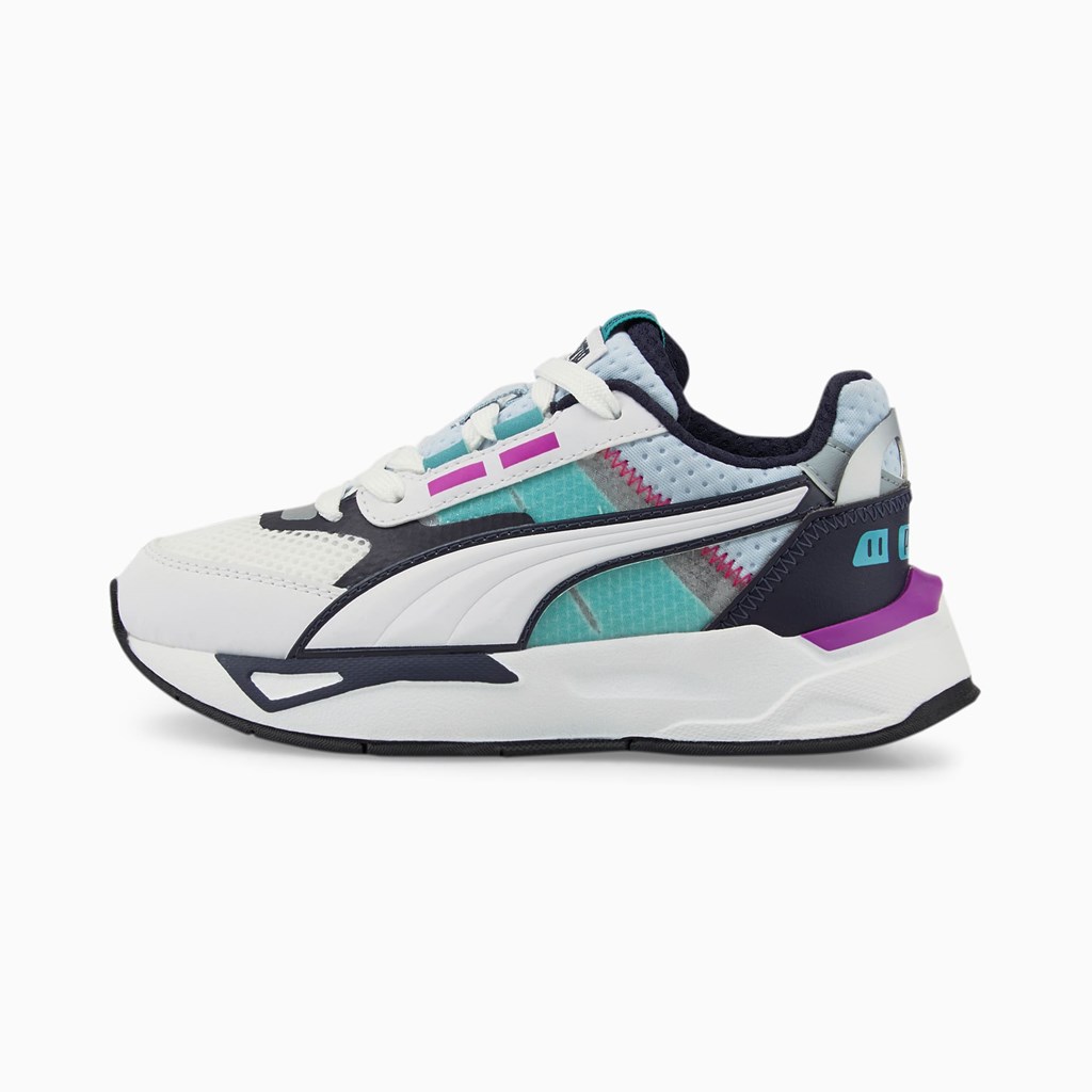 Baskets Puma Mirage Sport Tech Little Fille Blanche Noir | GTK-056143