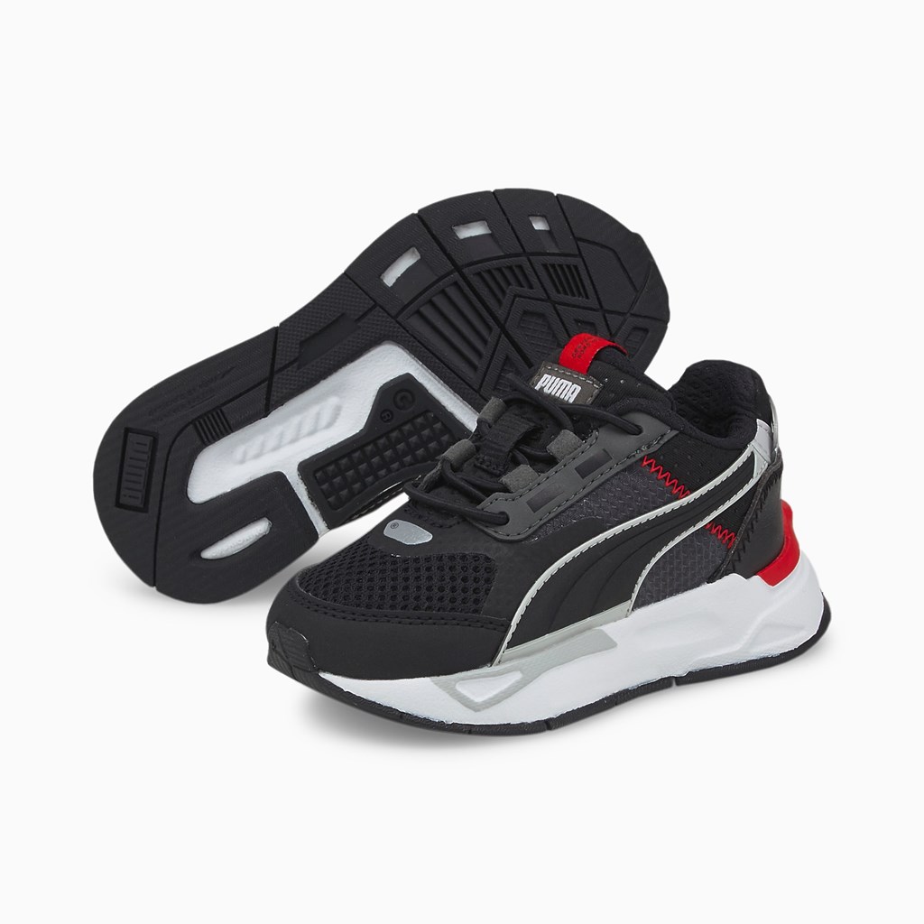 Baskets Puma Mirage Sport Tech Toddler Garcon Noir Noir Rouge | 8295143-XM