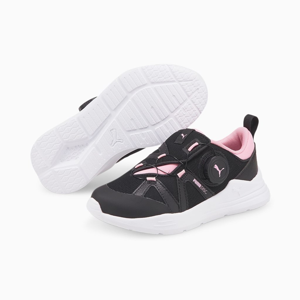 Baskets Puma PUMA Wired Run Disc Little Garcon Noir Rose | 2760819-JR