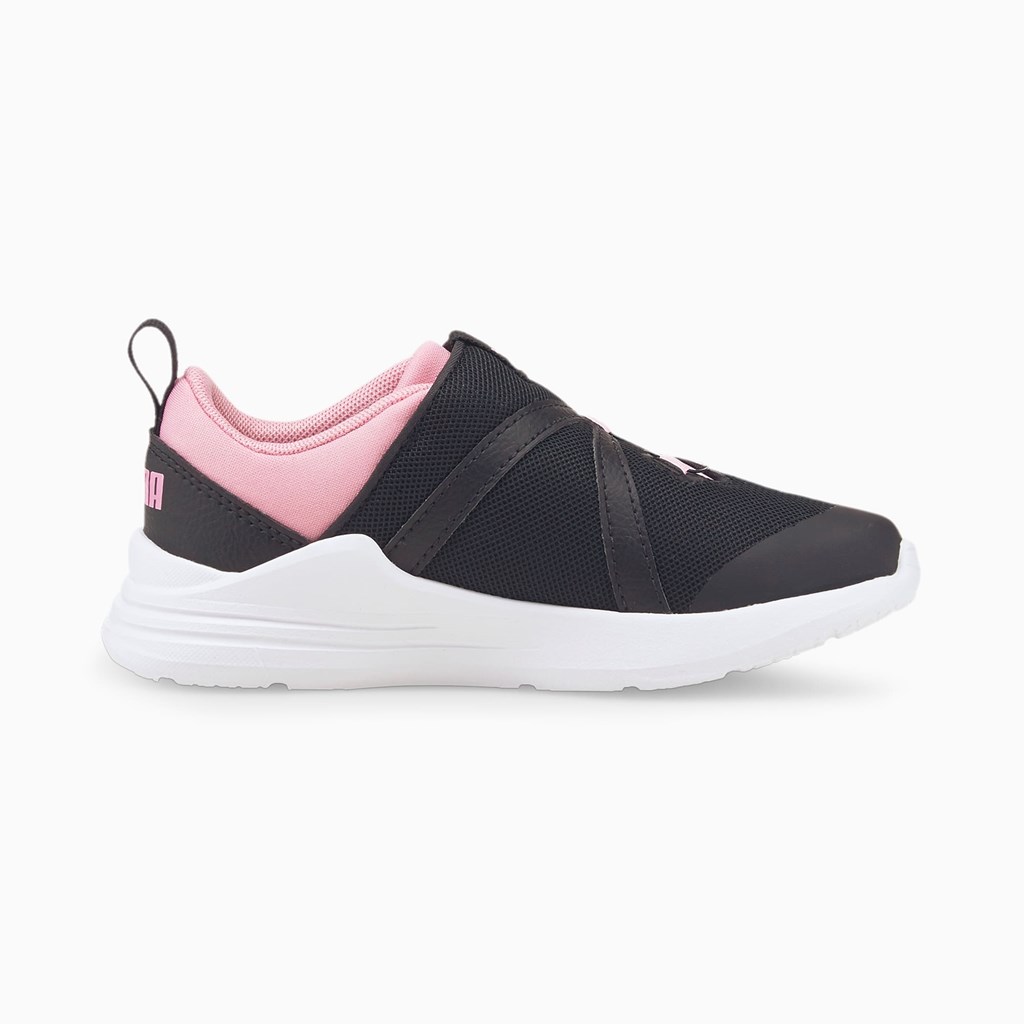 Baskets Puma PUMA Wired Run Disc Little Garcon Noir Rose | 2760819-JR