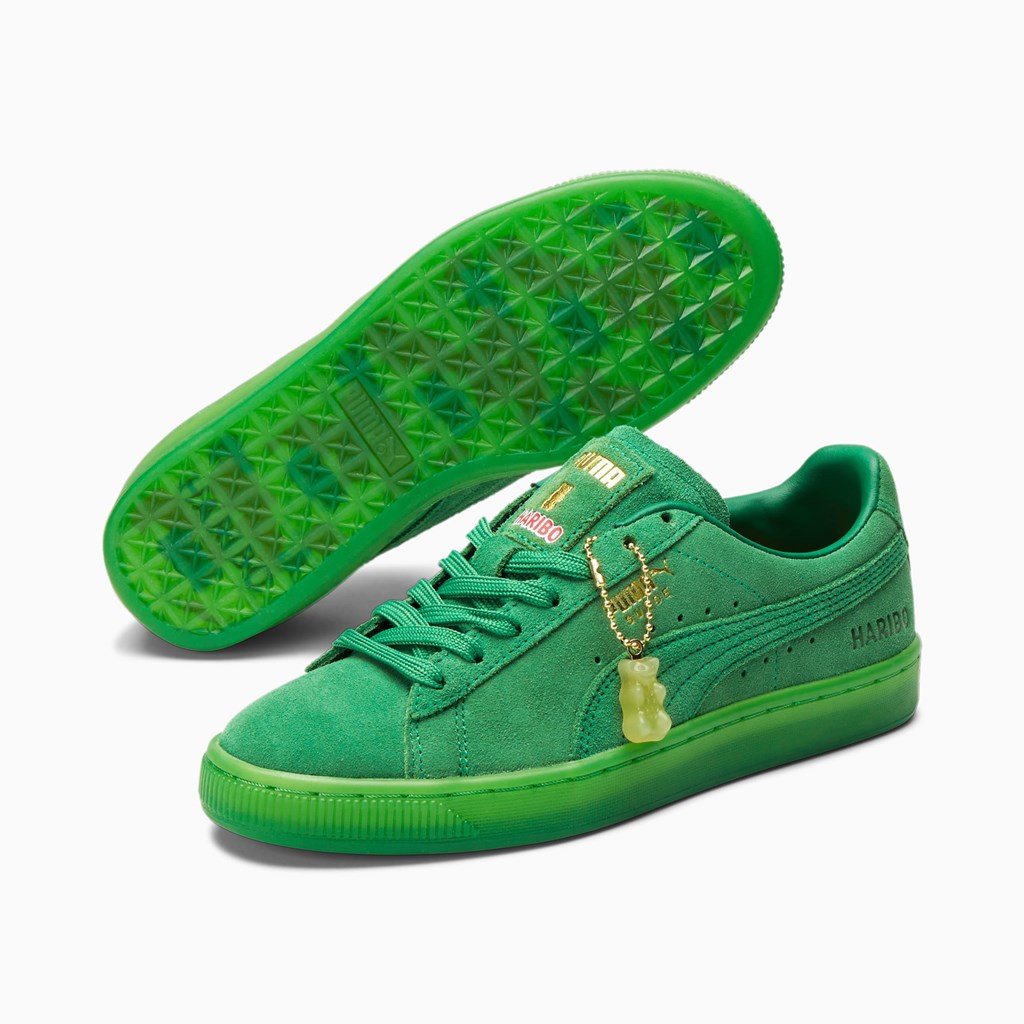 Baskets Puma PUMA x HARIBO Suede JR Fille Vert Vert | RVP-820451