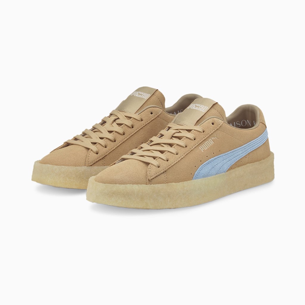 Baskets Puma PUMA x MAISON KITSUNE Suede Crepe Homme Bleu | HMAVC4167