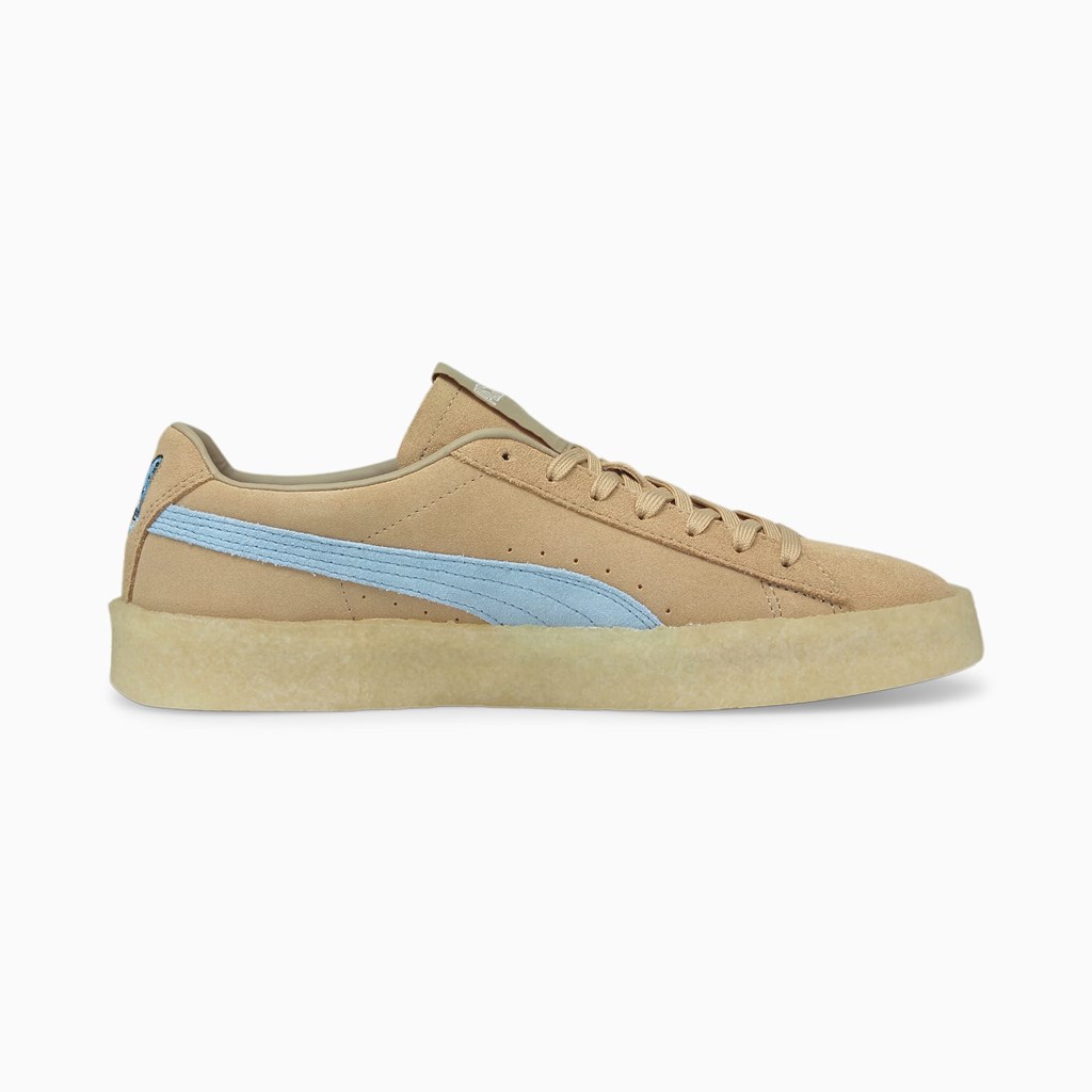 Baskets Puma PUMA x MAISON KITSUNE Suede Crepe Homme Bleu | HMAVC4167