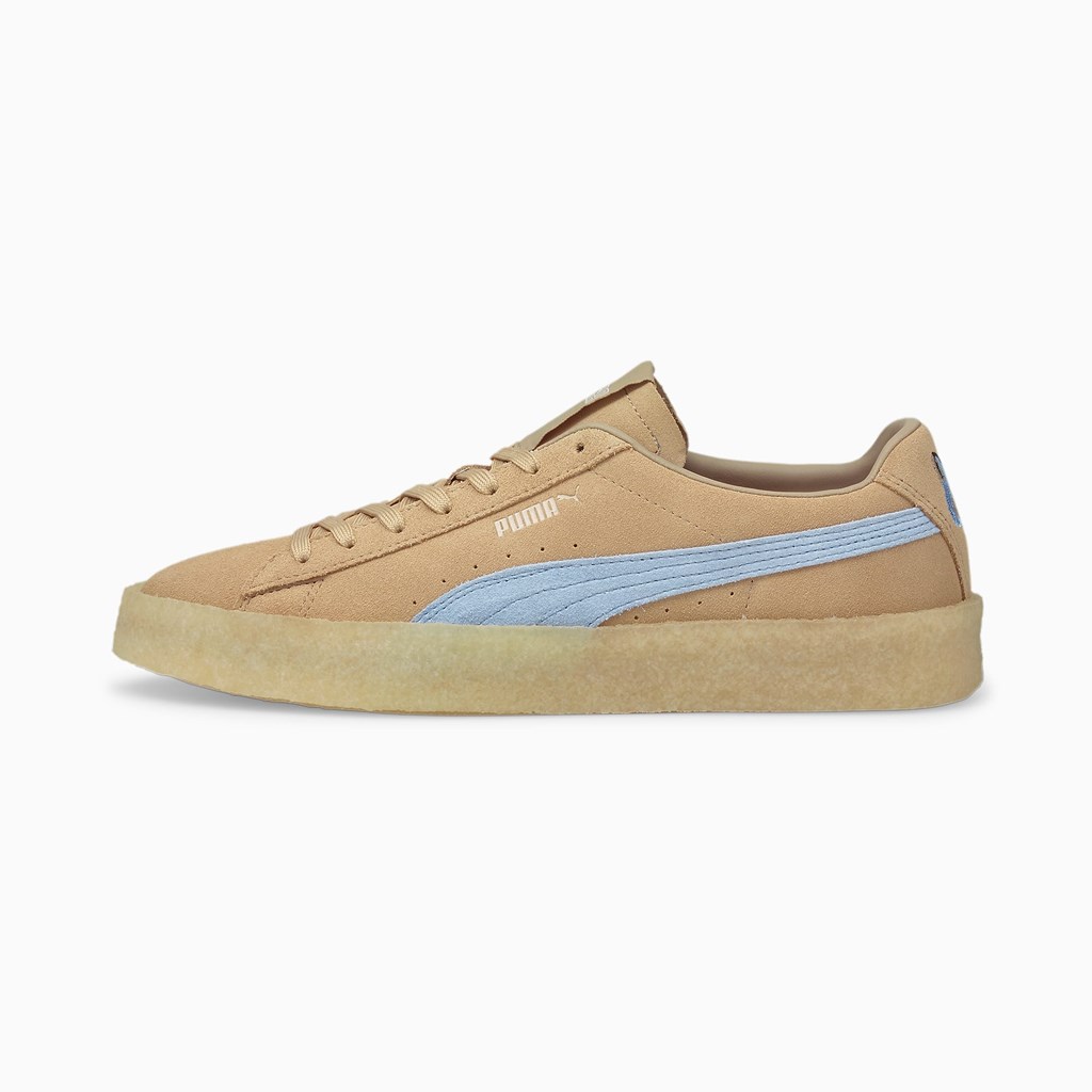 Baskets Puma PUMA x MAISON KITSUNE Suede Crepe Homme Bleu | HMAVC4167