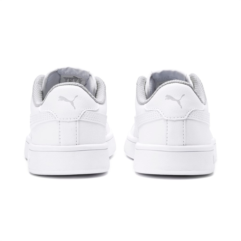 Baskets Puma Puma Smash V2 Cuir Jr Garcon Blanche Blanche | 0641853-LF