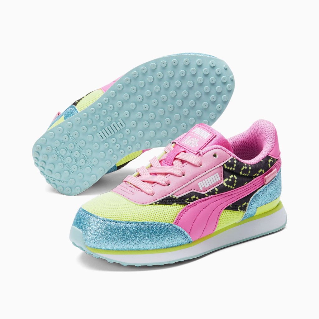 Baskets Puma Puma X L.O.L. Surprisefuture Rider Vrqt Little Fille Bleu Rose | 5429307-SX