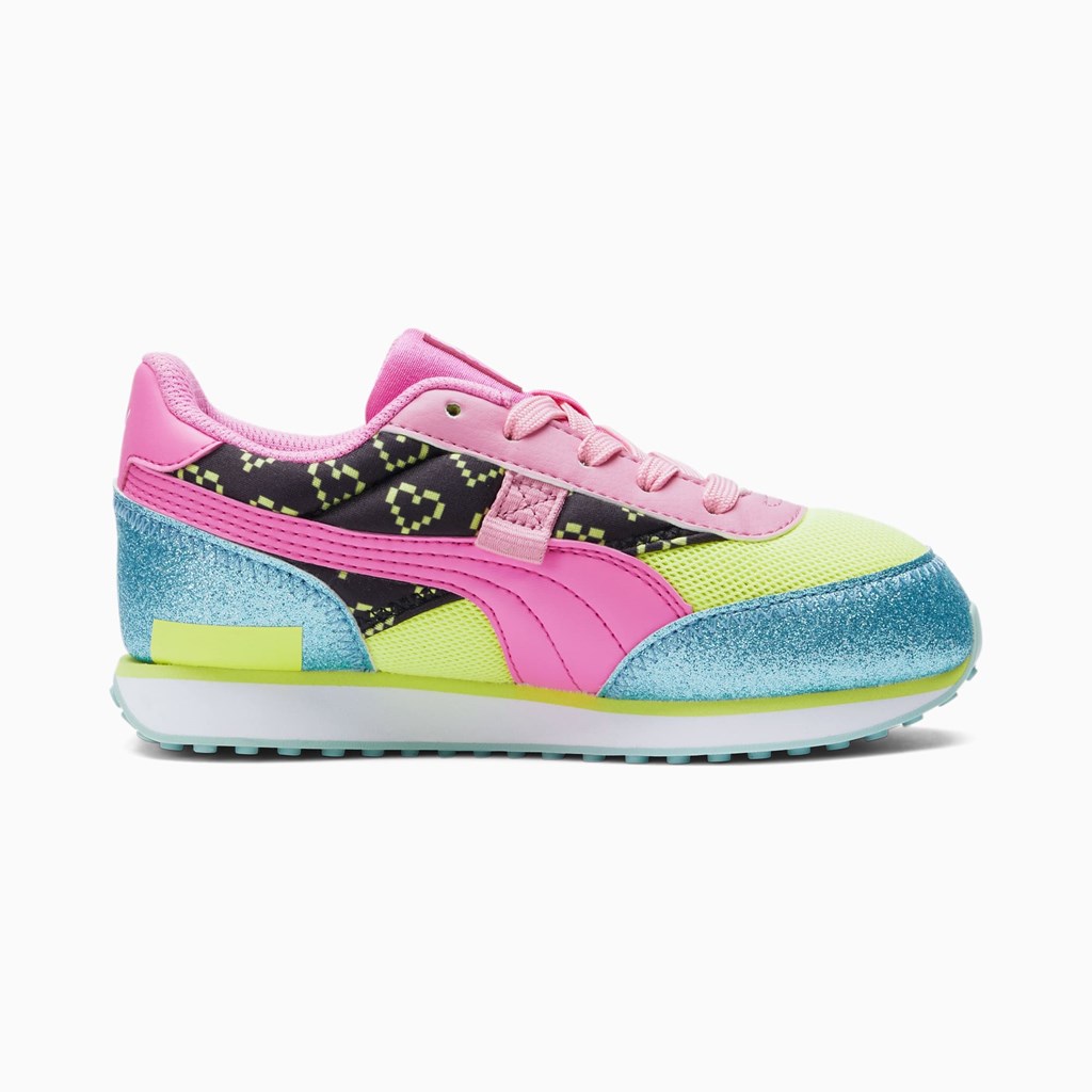 Baskets Puma Puma X L.O.L. Surprisefuture Rider Vrqt Little Fille Bleu Rose | 5429307-SX