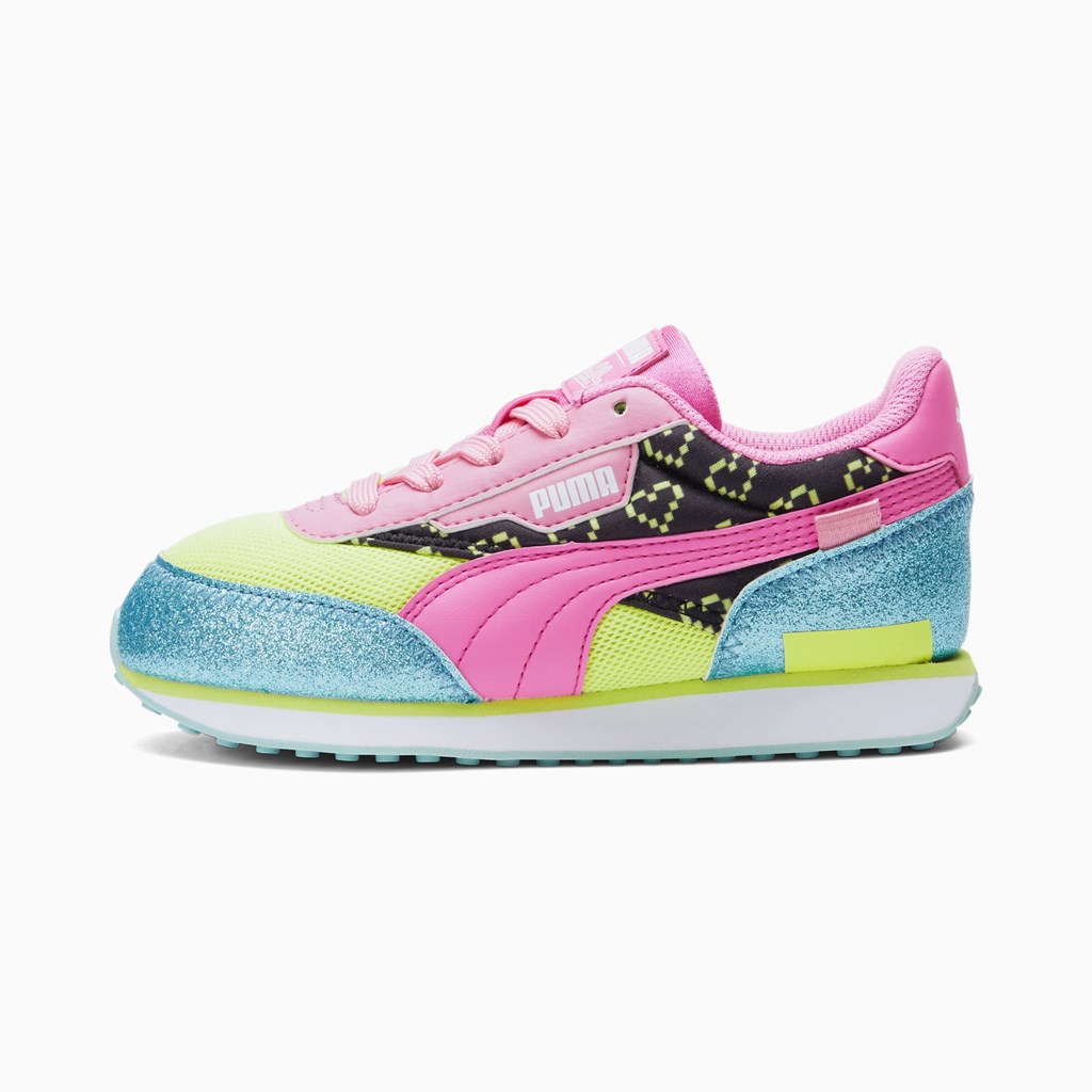 Baskets Puma Puma X L.O.L. Surprisefuture Rider Vrqt Little Fille Bleu Rose | 5429307-SX