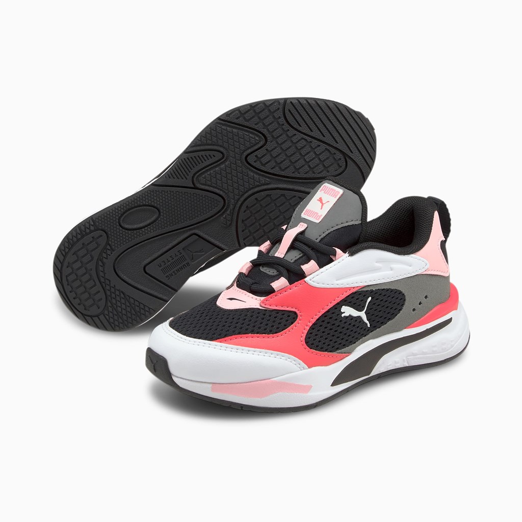 Baskets Puma RS-Fast Little Fille Noir Rose | PMS-029467