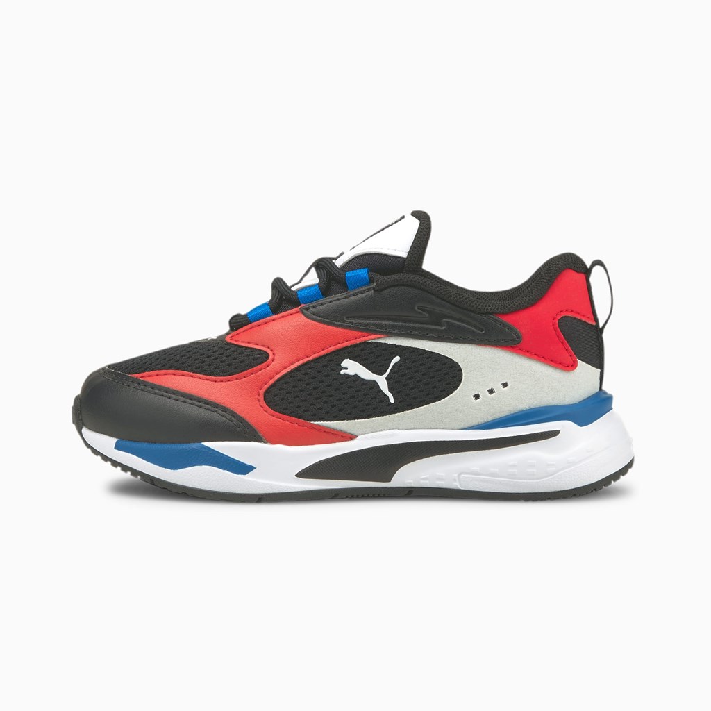 Baskets Puma RS-Fast Little Fille Noir Rouge Bleu | QKU-635401