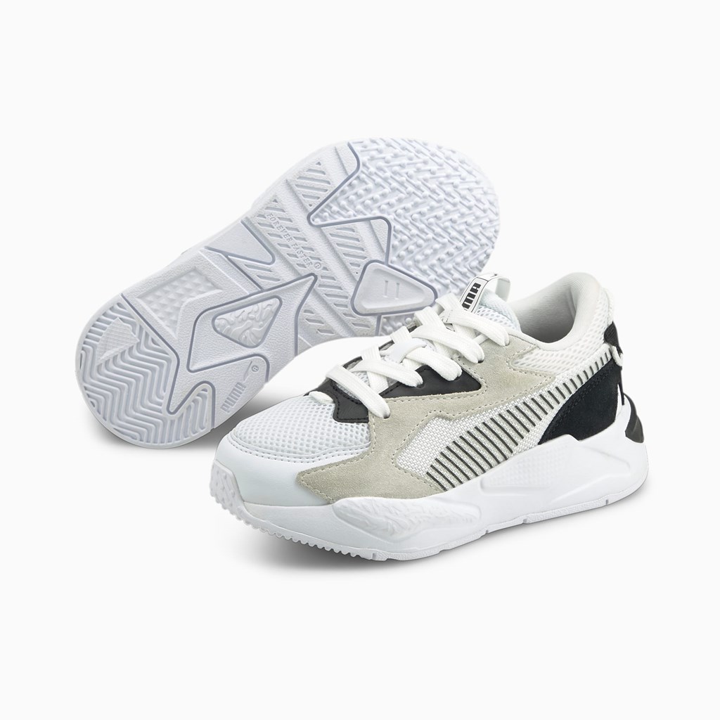 Baskets Puma RS-Z Little Fille Blanche Noir | VIO-879136