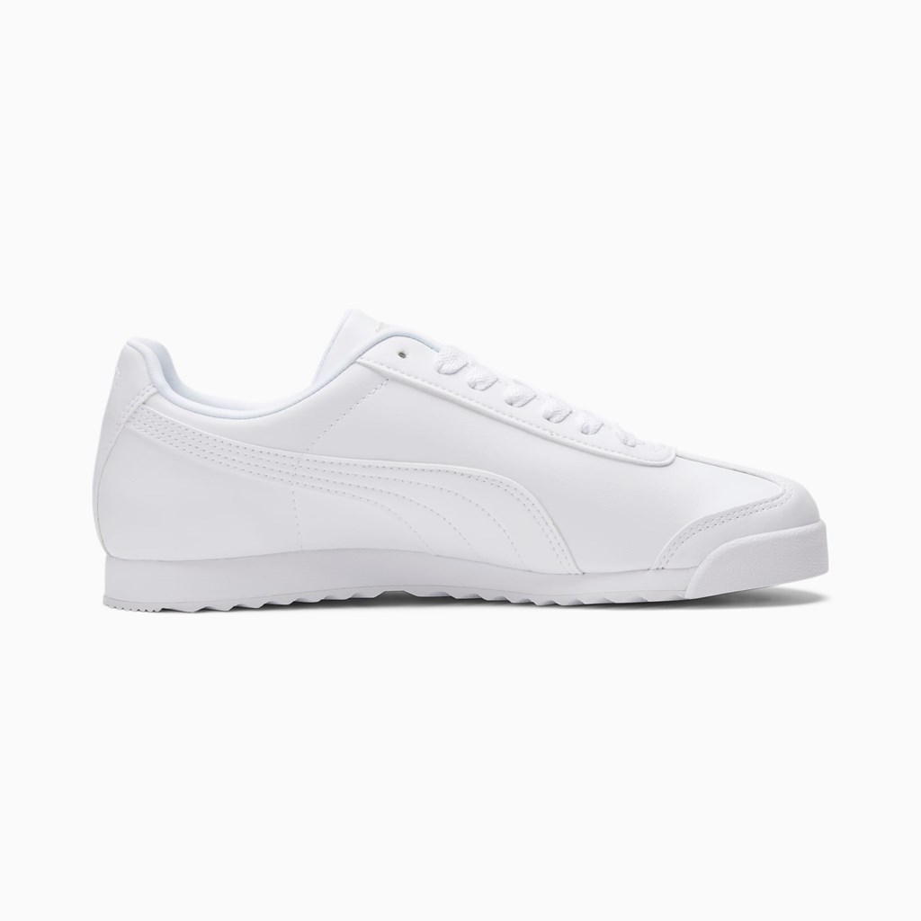 Baskets Puma Roma Basic Femme Blanche Noir | PMOAF0183