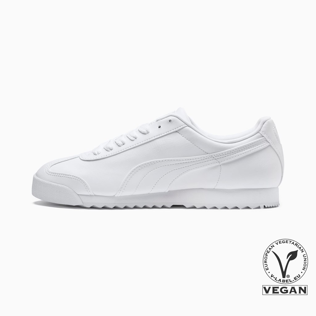 Baskets Puma Roma Basic Femme Blanche Noir | PMOAF0183