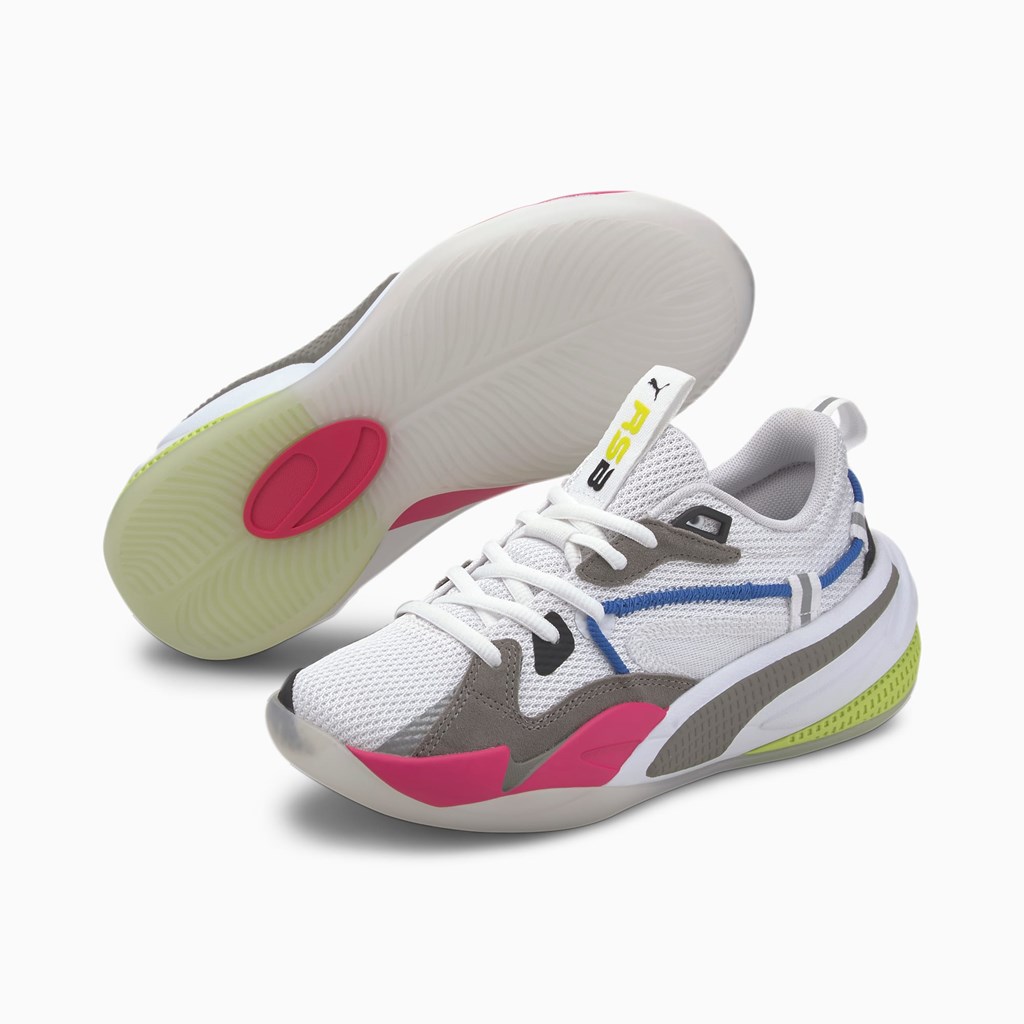 Baskets Puma Rs-dreamer Little Garcon Blanche Violette | 8543126-IO