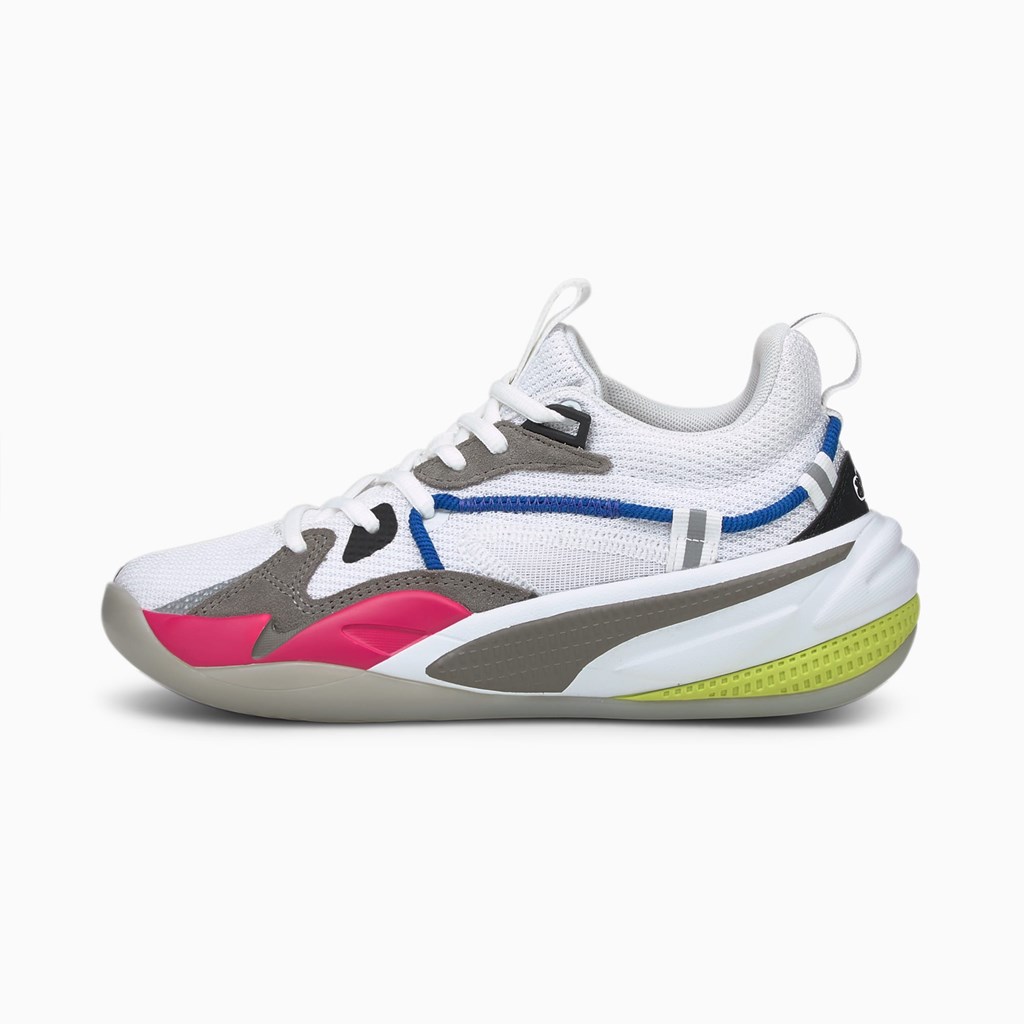 Baskets Puma Rs-dreamer Little Garcon Blanche Violette | 8543126-IO