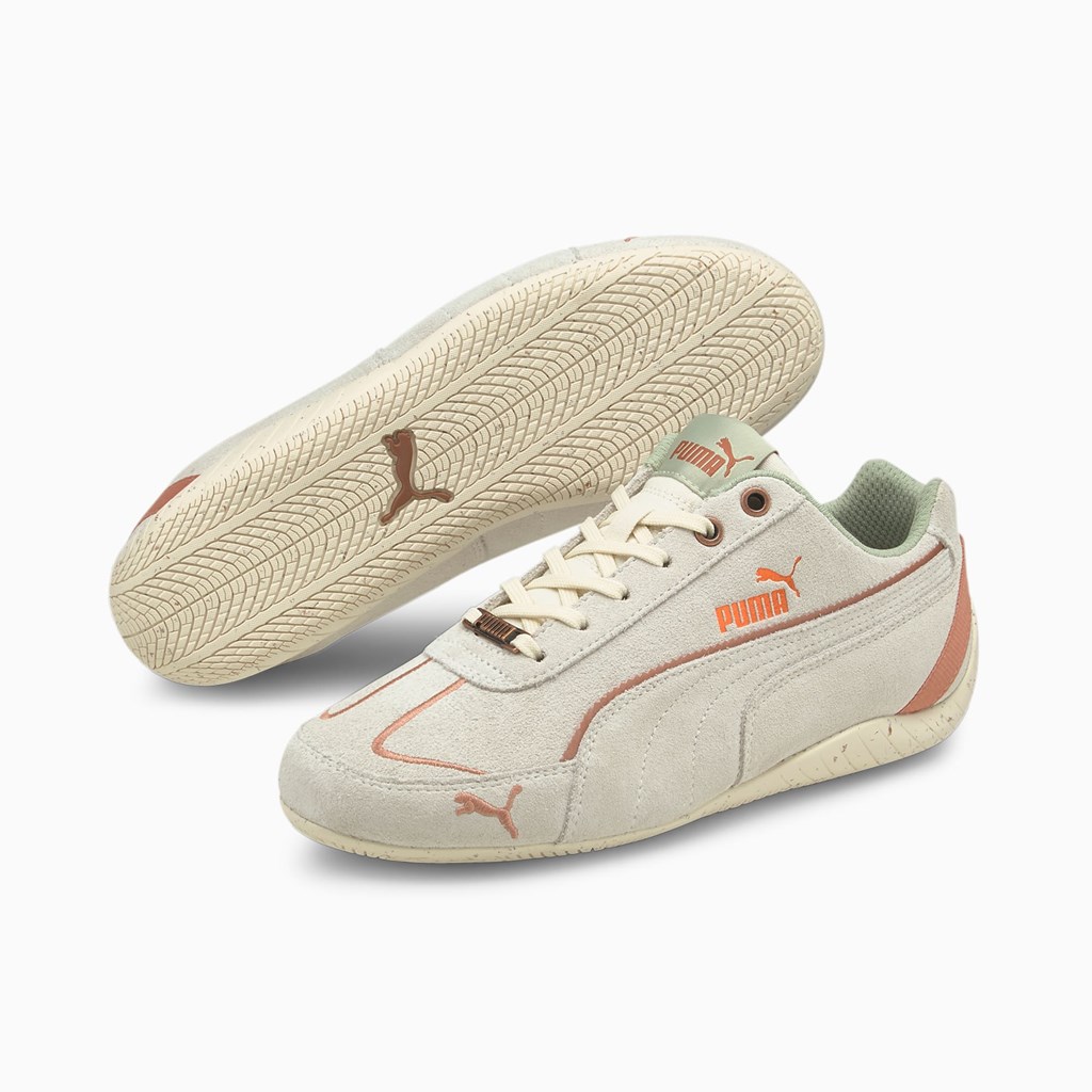 Baskets Puma Speedcat Metallic Remix Femme Blanche Cuivre | KGCNI4218