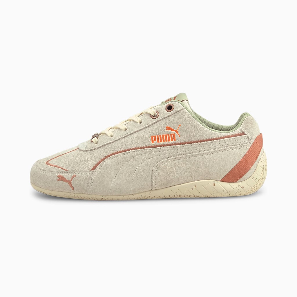 Baskets Puma Speedcat Metallic Remix Femme Blanche Cuivre | KGCNI4218