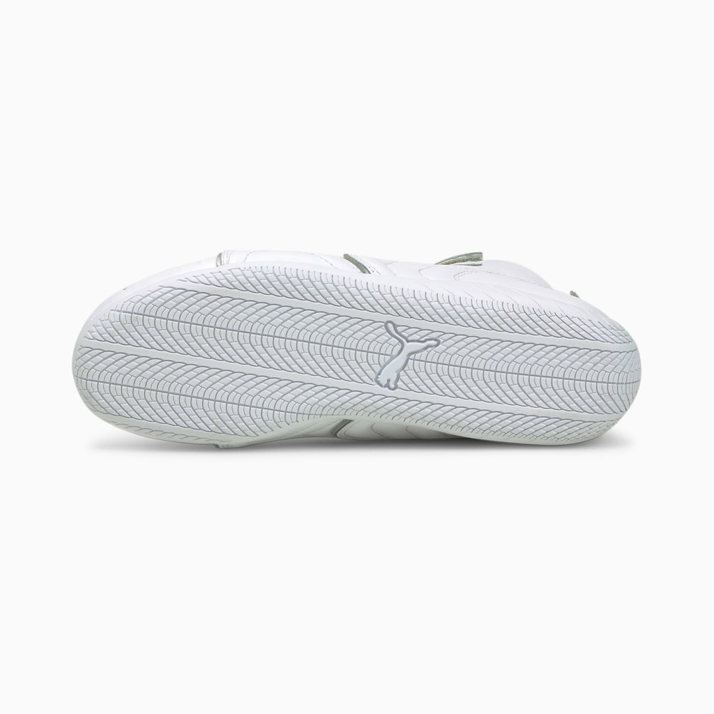 Baskets Puma Speedcat Mid LS Metallic Femme Blanche Argent | WPVJX9516