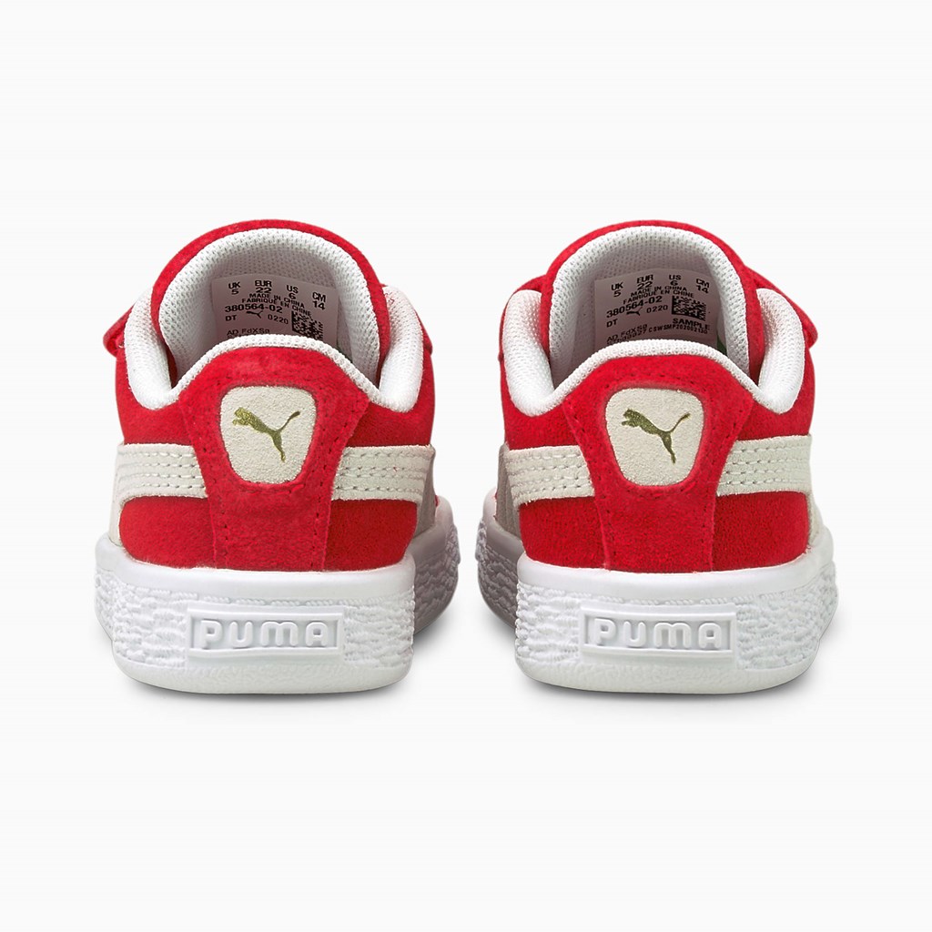 Baskets Puma Suede Classic XXI AC Toddler Fille Rouge Blanche | KQP-817492