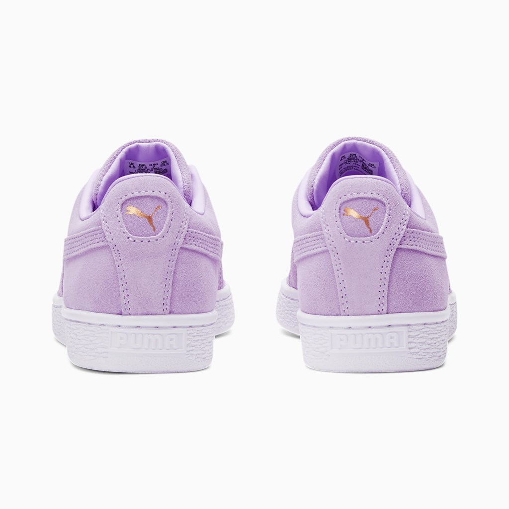 Baskets Puma Suede Classic XXI Femme Lavande Clair Doré | RUIAG0671