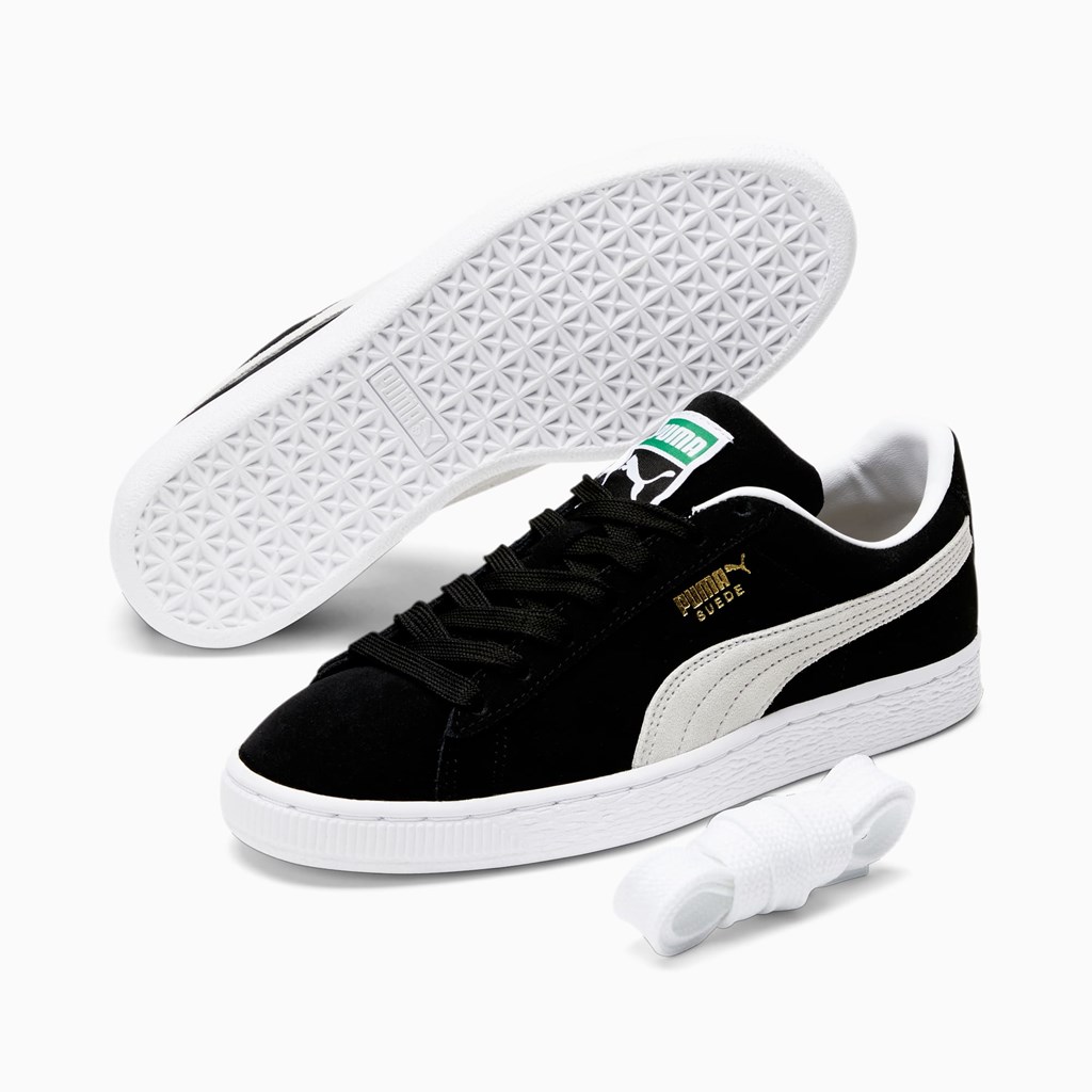 Baskets Puma Suede Classic XXI Femme Noir Blanche | XDGAR5082