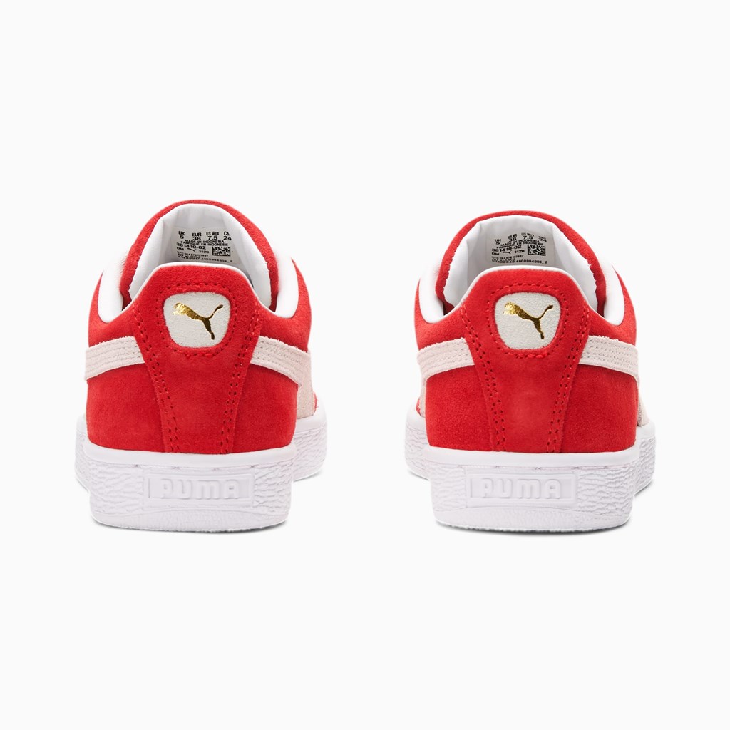 Baskets Puma Suede Classic XXI Femme Rouge Blanche | KDLIB6245