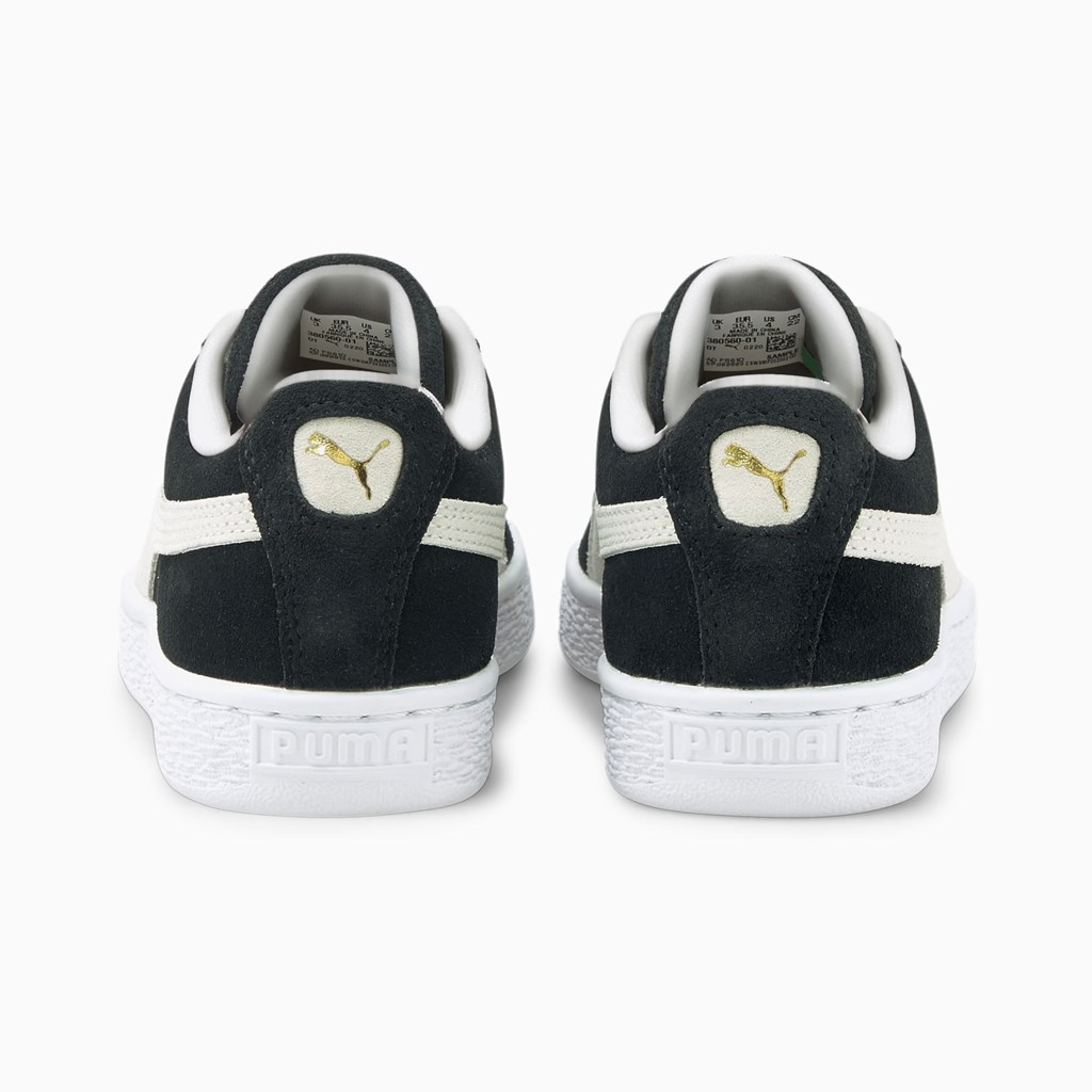 Baskets Puma Suede Classic XXI JR Fille Noir Blanche | JKF-267491